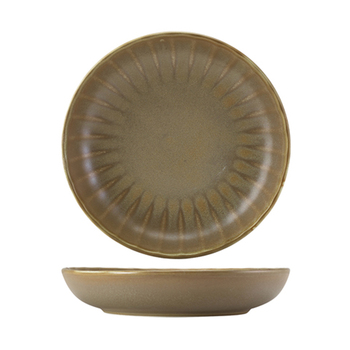 Миска Coupe с зубчатым краем 22,8 см, Terra Porcelain Matt Grey Scalloped