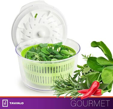 Сушарка для салату маленька 2,6 л з кришкою, Tavialo