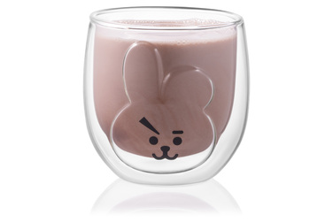 ARDESTO Набір чашок Animals з подвійними стінками, 300 мл, 2 од., боросилікатне скло