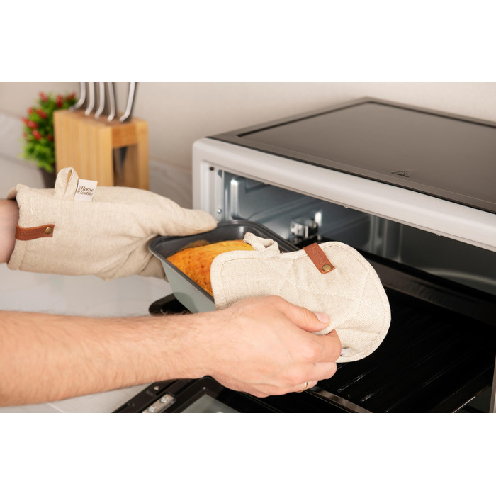 ARDESTO Прихватка Oliver, беж, 20х20см, 100% бавовна (напов. ватин)