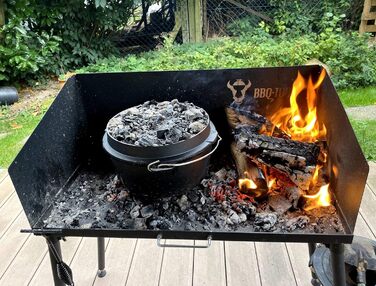 Стіл для барбекю чорний 75 x 40 см BBQ-Toro