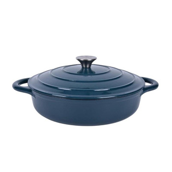 Каструля чавунна кругла 28 см Tierra синя 830025 NOIS