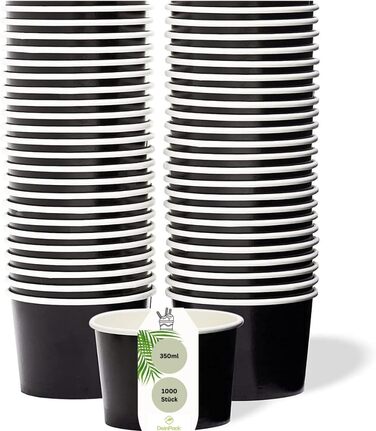 Набір паперові стаканчики для морозива 1000 шт. 350 мл DeinPack