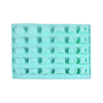 Форма для льоду і шоколаду Fissman 30 осередків Цукерки Асорті 25x17x3 см (6555)