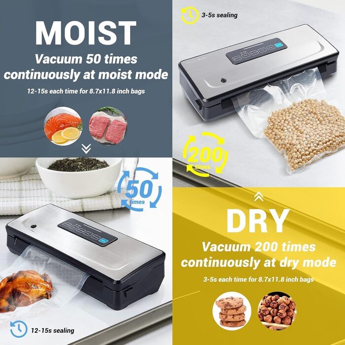 Вакуумний пакувальник з нержавіючої сталі VS02 Inkbird