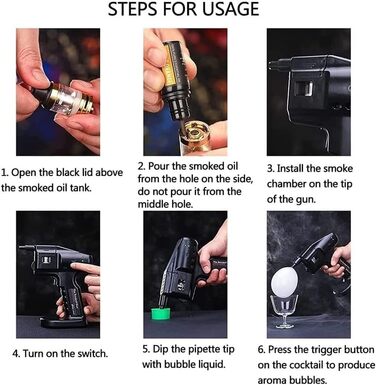 Набір для копчення коктейлів 8 предметів NZVZGKTNTW