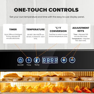 Дегидратор на 8 полок, 500 Вт Kwasyo