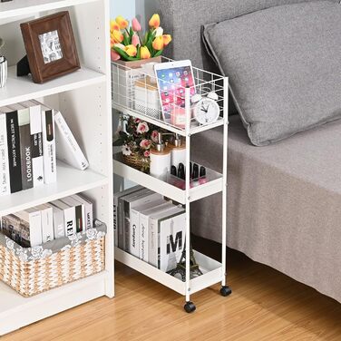 Кухонная тележка с 3 уровнями 19 x 42,4 x 79,2 см APEXCHASER