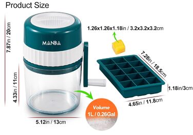 Портативний преміальний апарат для приготування сльоші та льоду MANBA