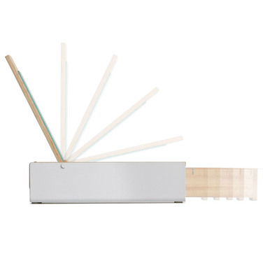 Шкатулка для прикрас 14,3х5,5х22 см біла / дерево Reflexion Umbra