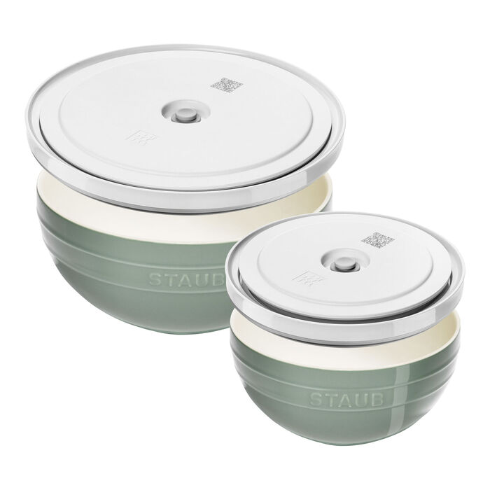 Набір мисок з вакуумними кришками, 4 предмети, евкаліпт Fresh & Save Zwilling