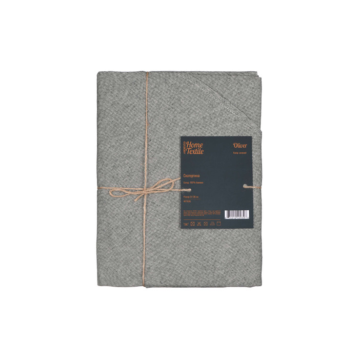 ARDESTO Скатерть Oliver, зеленый, D-136см, 100% хлопок