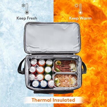 Сумка-холодильник 23 л черный Lifewit