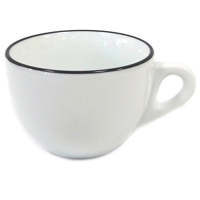 37570 Чашка cappuccino large 260 мл Pennellessa Black rims серія 'Verona Millecolori'