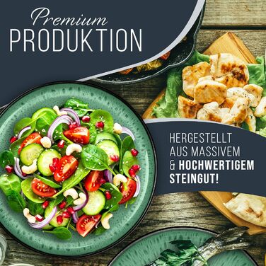 Набір посуду з керамограніту на 6 персон, 24 предмети PURE LIVING INTERIOR DESIGN