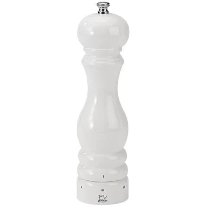 Ручний млин для перцю Peugeot Paris, регулювання помелу u'Select, висота дерево, чорний, 23720 (22 см, білий лакований)