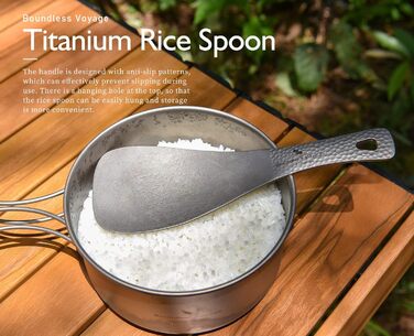 Титанова ложка з короткою ручкою для кемпінгу Boundless Voyage