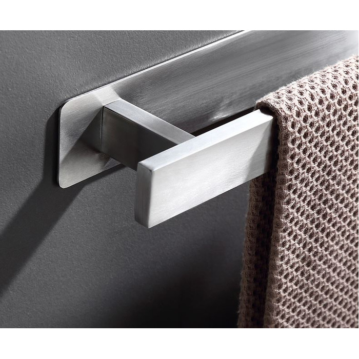 Вішалка для рушників настінна, срібляста JINWCISM