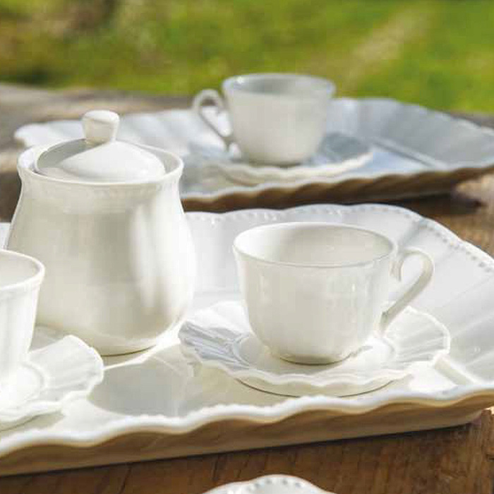 Блюдо сервировочное прямоугольное La Porcellana Bianca DUCALE, фарфор, 20 х 13 см