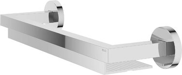 Душевая полка Keuco из глянцевого хромированного металла с анодированным алюминием, 140x6 см, настенная душевая полка, Edition 90