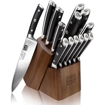 Набір кухонних ножів з блоком, 14 предметів Classic SHAN ZU