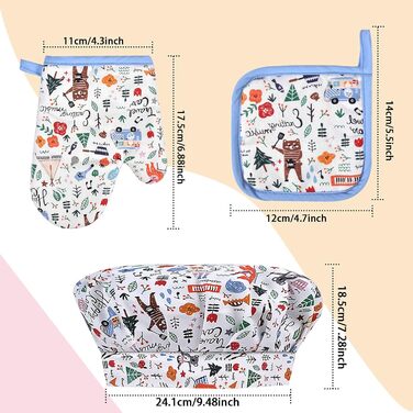 Фартук кухонный для детей с шапкой шеф-повара 38,5 х 70 см Chstarina