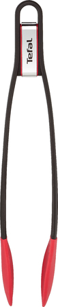 Щипці кухонні Tefal Ingenio, пластик, силікон, чорно-червоний