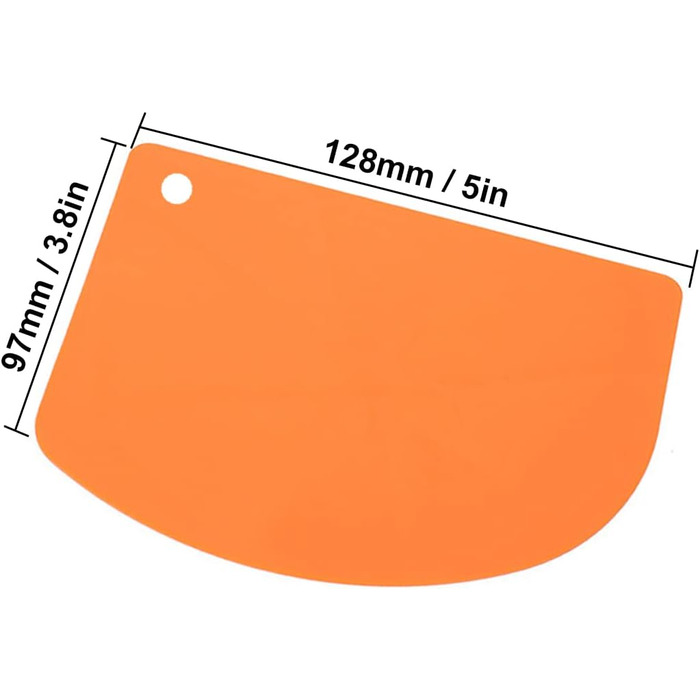 Скребок для тіста 2 шт 12,8 х 9,7 см Tadipri