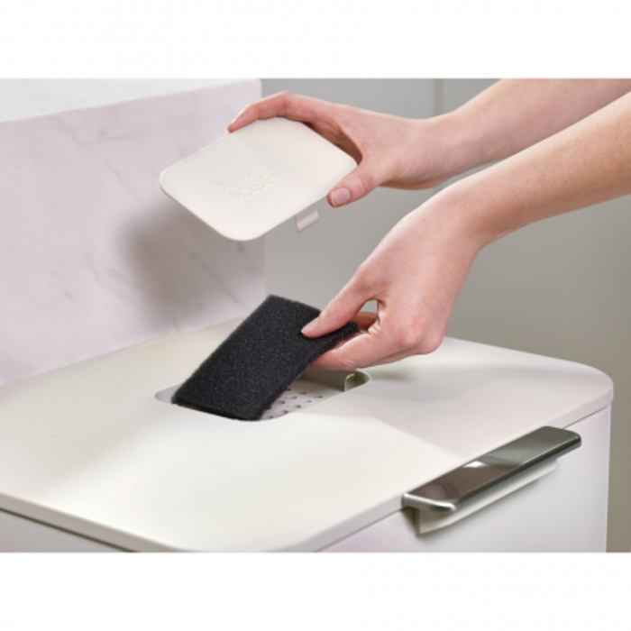 Контейнер для сміття з двома баками 60 л, білий Totem Pop Joseph Joseph