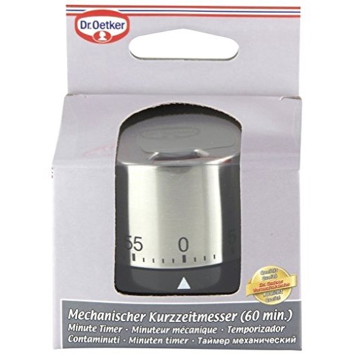 Таймер кухонний механічний на 60 хв Back - Helfer Dr. Oetker