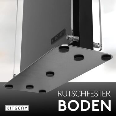 Магнітний блок для ножів, чорний KITGENY