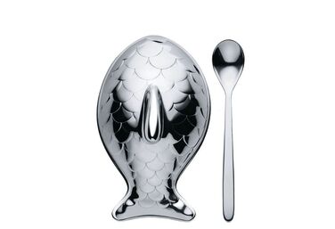 Солонка з ложкою 7,4x4,5x4,2 см Colombina Fish Alessi