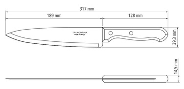 Ніж кухонний TRAMONTINA DYNAMIC, 203 мм (6188688)