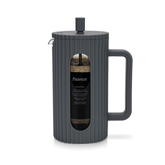 Заварювальний чайник Fissman з поршнем 1000 мл скляна колба (9149)