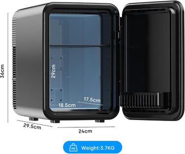 Мини-холодильник 10 л черный Enventor