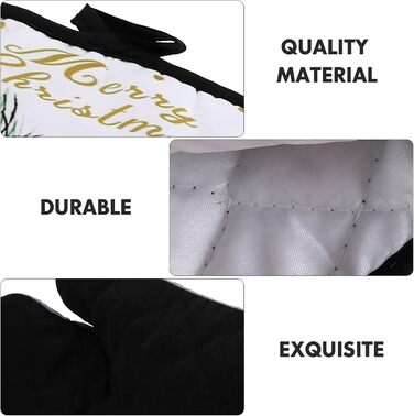 Різдвяний набір з 2 прихваток та 2 рукавичок для духовки, 4 предмети, різнокольоровий Cabilock