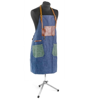 Фартук для барбекю Combi джинс-кожа-канвас GRILLI 777444 Код: 012759