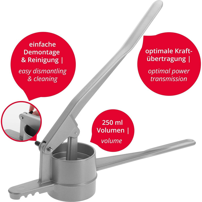 Прес для картоплі 41 см, сріблястий Westmark