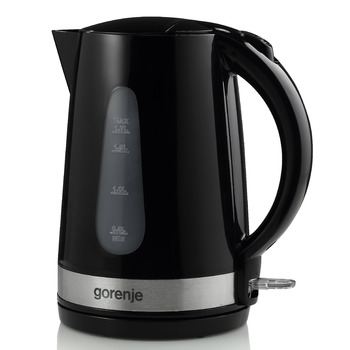 Gorenje Електрочайник, 1,7л, пластик, чорний