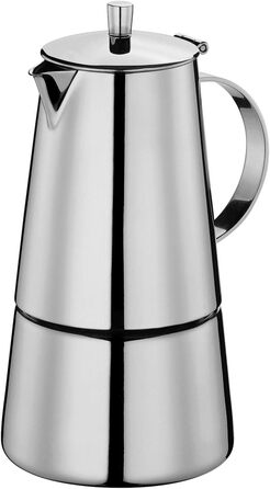 Кавоварка еспресо Treviso з нержавіючої сталі, підходить для індукції (6 чашок), 202113