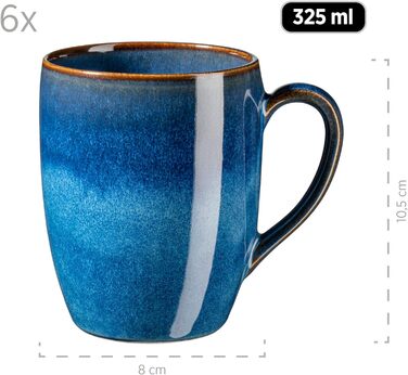 Набір для сніданку, керамічна OSSIA, Royal Blue Single