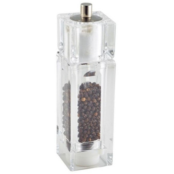 Мельница для соли и перца квадратная, 16.5 см, акрил, GenWare