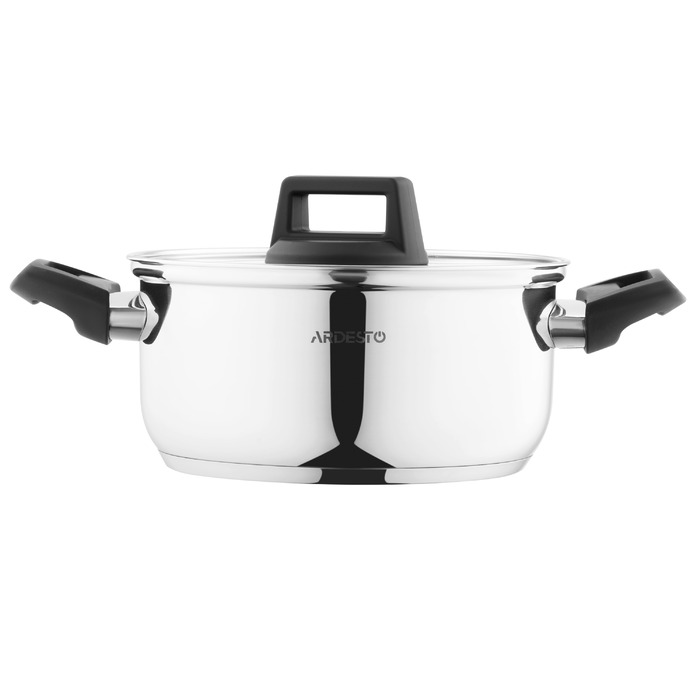 ARDESTO Gemini Pan, стеклянная крышка, 2,9 л, нержавеющая сталь