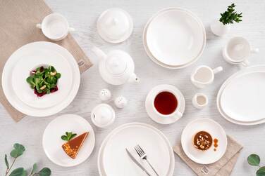 Тарілка десертна Ardesto Imola, 20см, порцеляна, білий