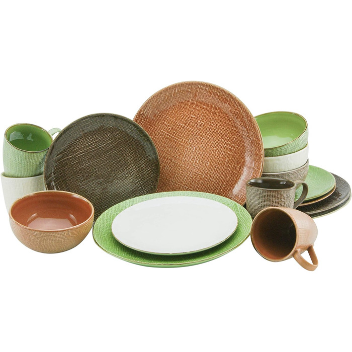 Серія CANVAS SCANDINAVIA, набір посуду, комбінований сервіз 16 предметів (Середземномор'я), 22238