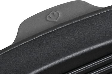 Чавунна м'ята, Ø24 см - Емальована - Чавунна сковорода - Підходить для всіх типів плит, включаючи індукційну (сковорода-гриль, 2-й сірий)