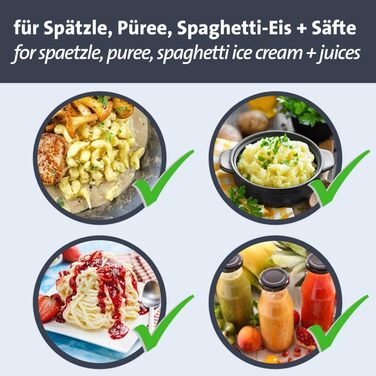 Прес для пресування та картоплі Westmark Sptzlepress Special Dark Edition, довжина 41 см, з круглою перфорацією, високоякісне спеціальне покриття, алюміній, антрацит, 6110226Z Антрацит одинарний одинарний