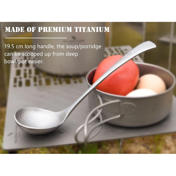 Титановий ополоник для супу iBasingo