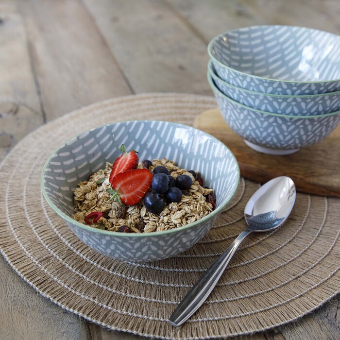 Миска Kitchen Craft GREY TILE, керамика, диам. 16 см, 500 мл