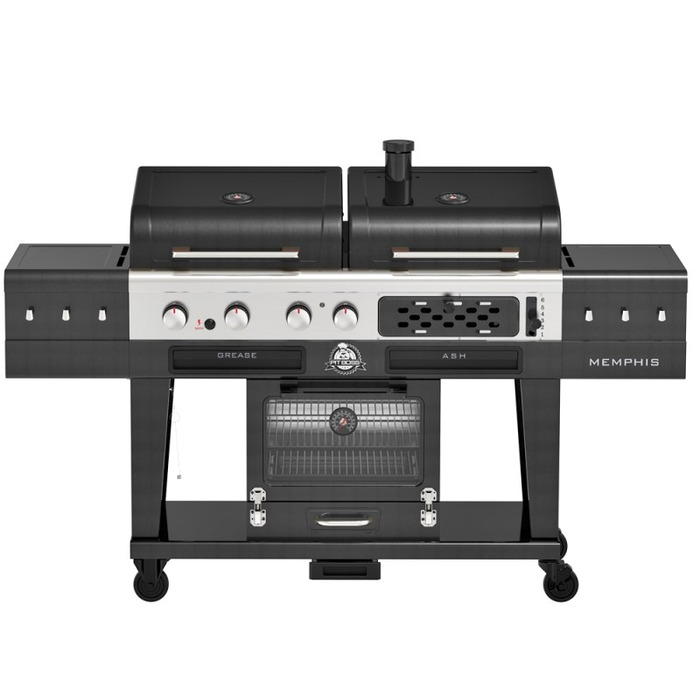 Комбинированный гриль Pit Boss Memphis Ultimate 2.0 Combo угольно-газовый с коптильной камерой 11064 Код: 012901